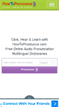 Mobile Screenshot of howtopronounce.com