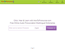 Tablet Screenshot of howtopronounce.com